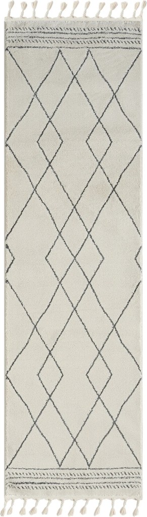 My Flair, Behúň Moroccan Desert CA40068 weiß/grau, 80x250, čiernobiela, obývacia izba