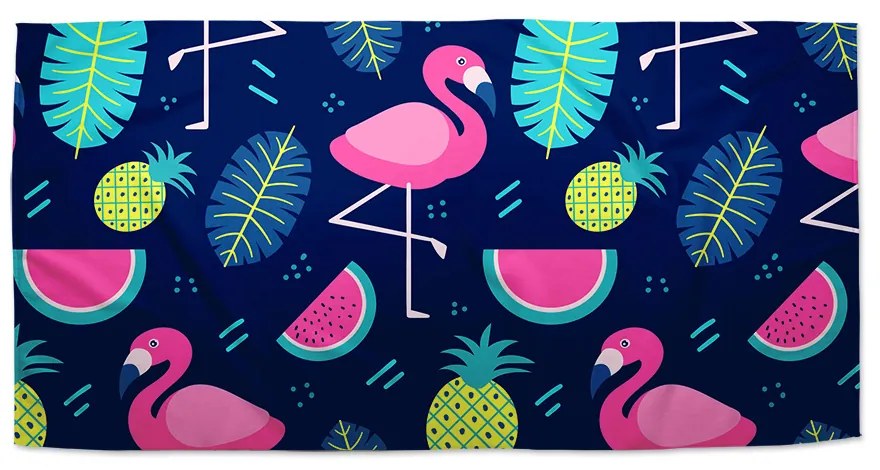 Sablio Uterák Ružoví plameniaci - 50x100 cm