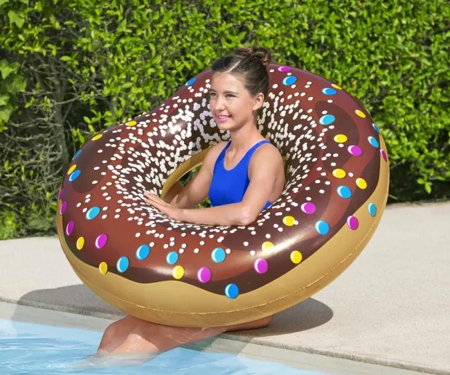Kruh na plávanie Bestway 36118 Donut hnedý 107cm