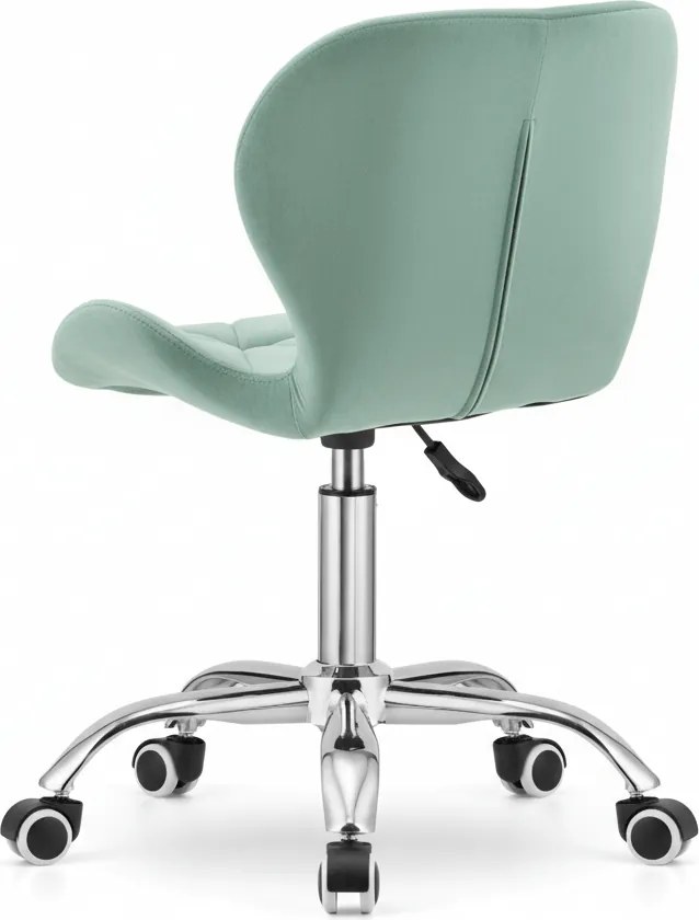Mentolová kancelárska stolička AVOLA VELVET