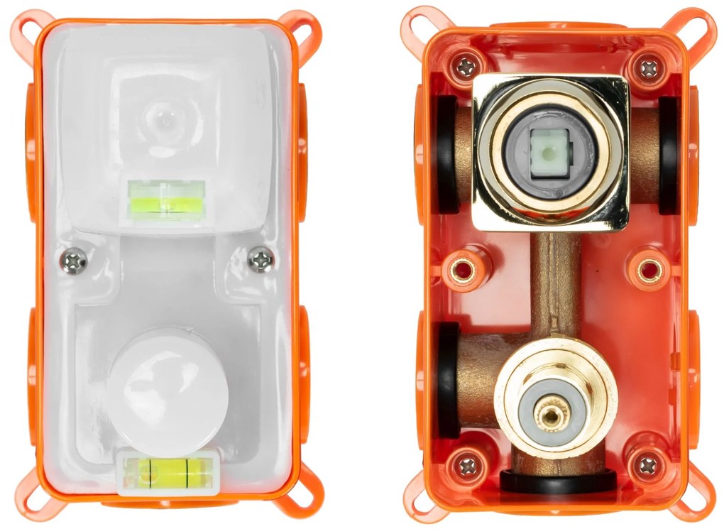 Rea Oval, podomietková sprchová sada + BOX, zlatá lesklá, REA-P8466