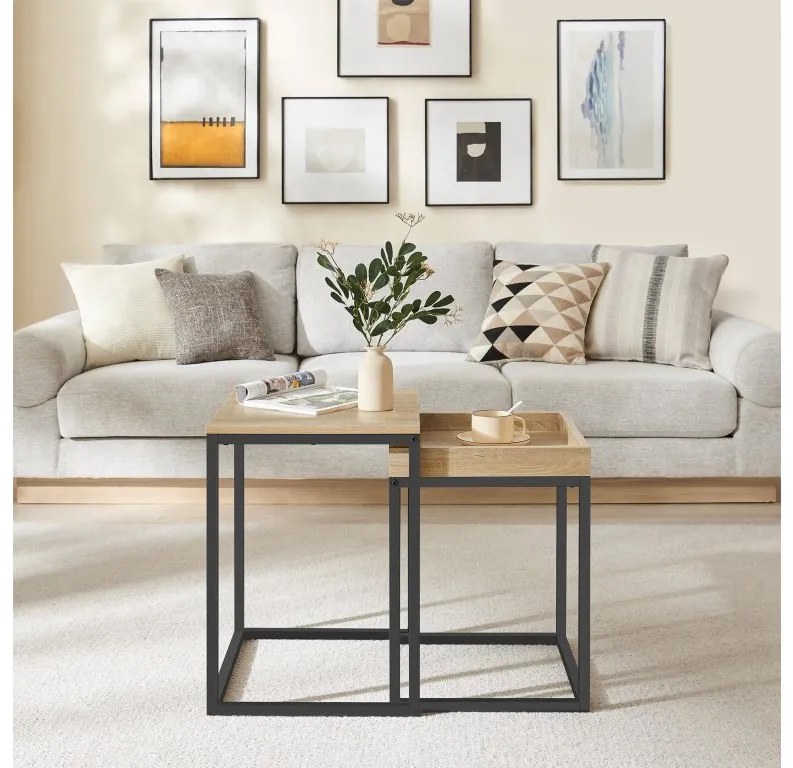 Dvojdielny konferenčný stolík - sonoma - LNT02N11