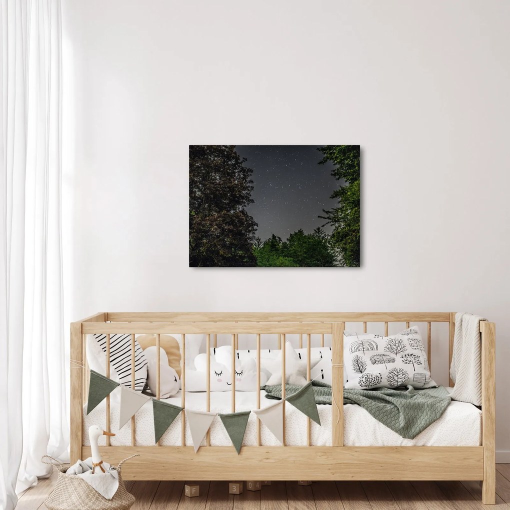 Obraz nočnej oblohy (70x50 cm)