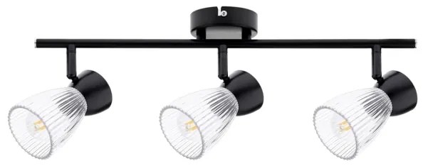 Bodové svietidlo BEST 3xE14/40W/230V čierna