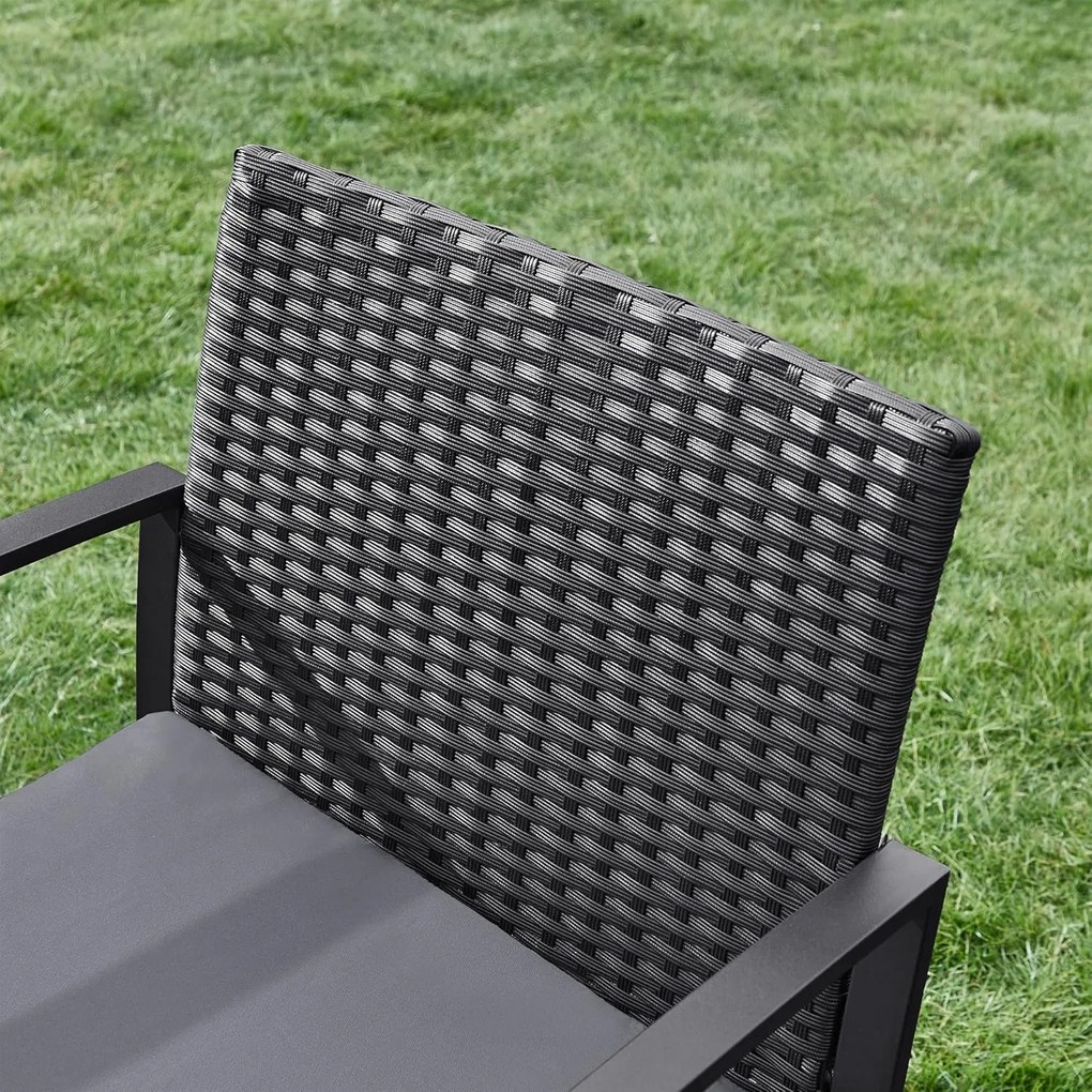 Záhradná zostava Cardon čierna/šedá