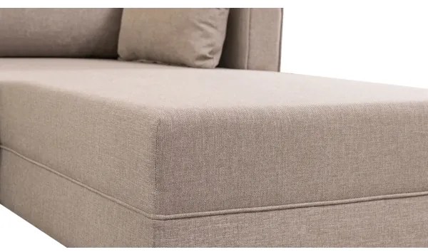 Rohová sedacia súprava do L KORFU, krémová, pravá