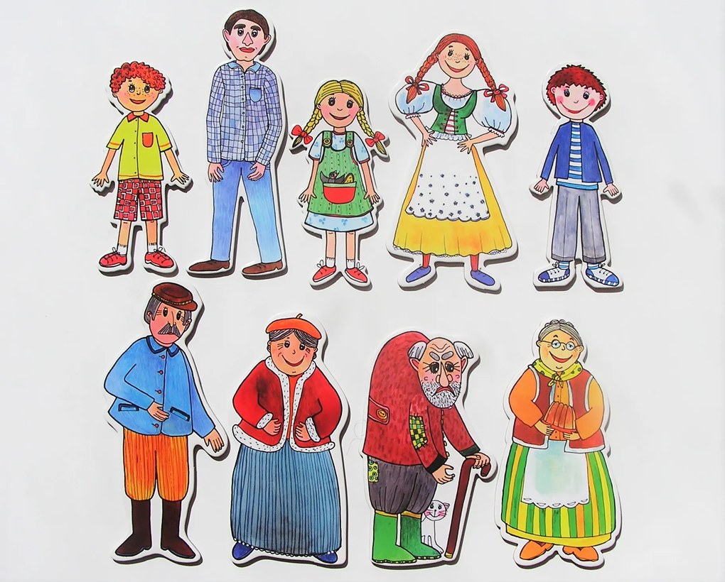 MARIONETINO – Rodina – bábky 9 ks