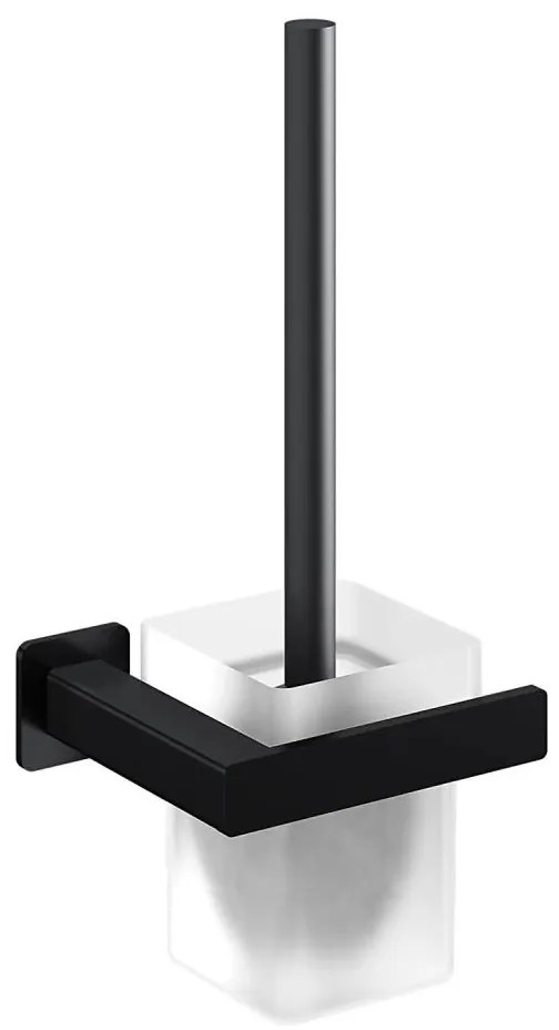 OMNIRES NL80620BL - Nástenná WC štetka NELSON matná čierna