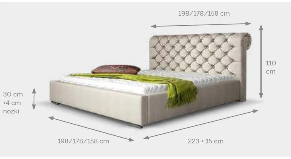 Dizajnová posteľ Myah 160 x 200 - Rôzne farby