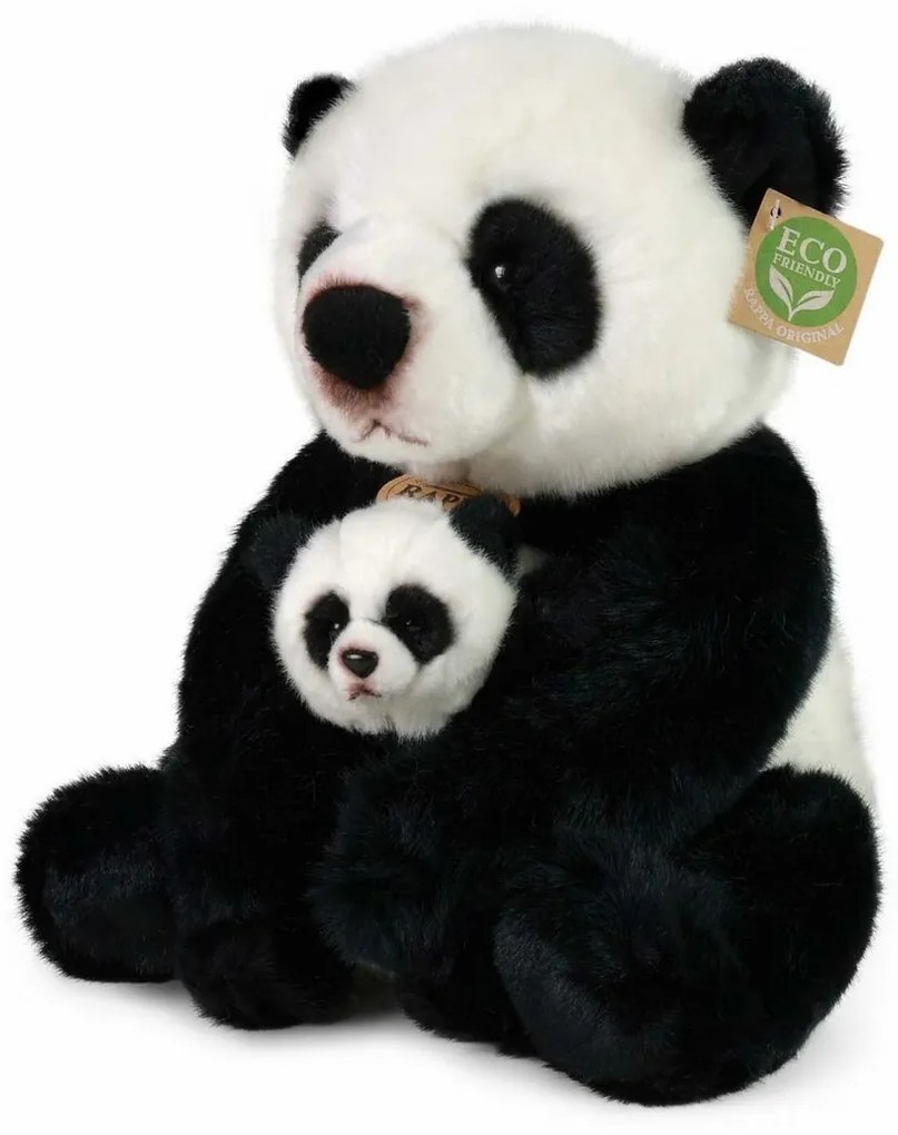 Rappa Plyšová panda s mláďaťom 27 cm ECO-FRIENDLY