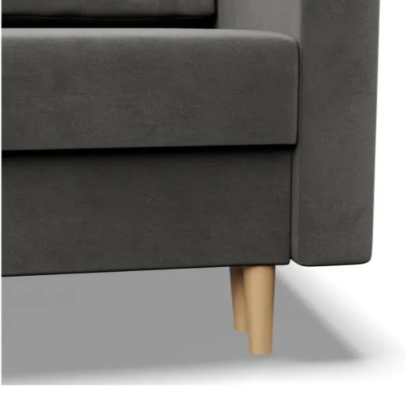 Trojmiestna rozkladacia sedačka BLANK Elegant svetlosivá