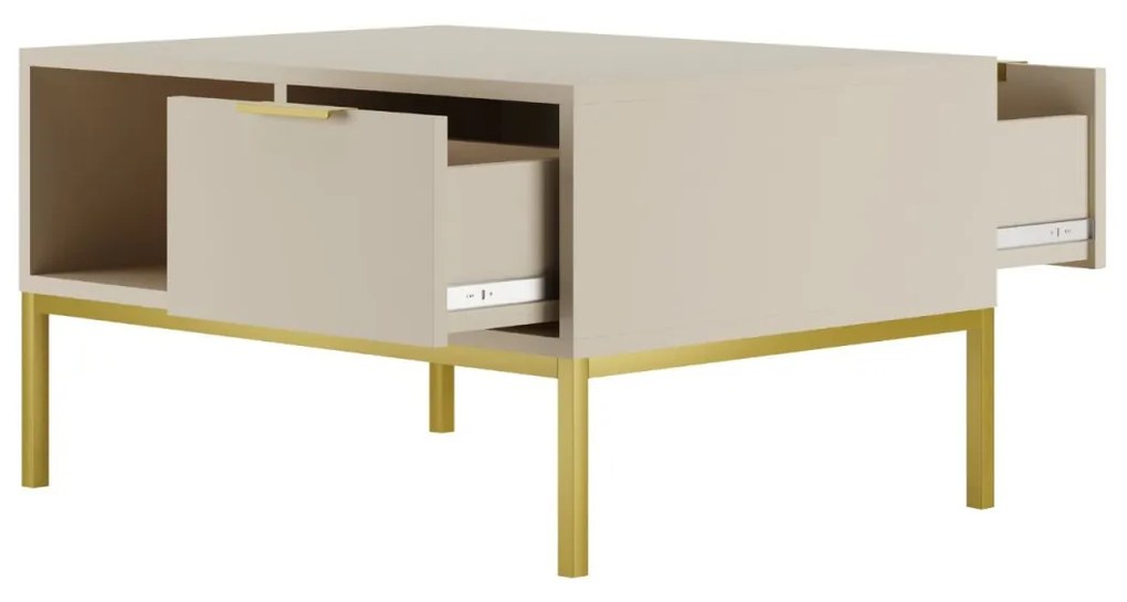 Konferenčný stolík Austin 100 cm kašmír/zlatá