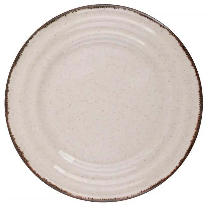 Porcelánová sada 24 kusů talířů Cinnamon I. béžová