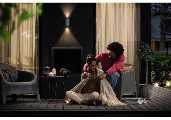 Philips 17357/47/P0 - LED vonkajšie nástenné svietidlo BUXUS 2xLED/4,5W IP44