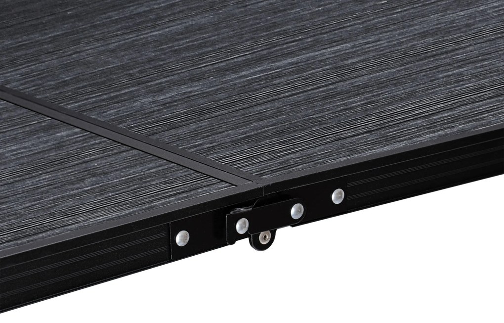 Kempingový rozkladací stôl TRIP II 120x60 cm čierny