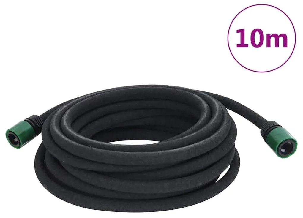 Záhradná priesaková hadica, čierna 0,6" 10 m, guma