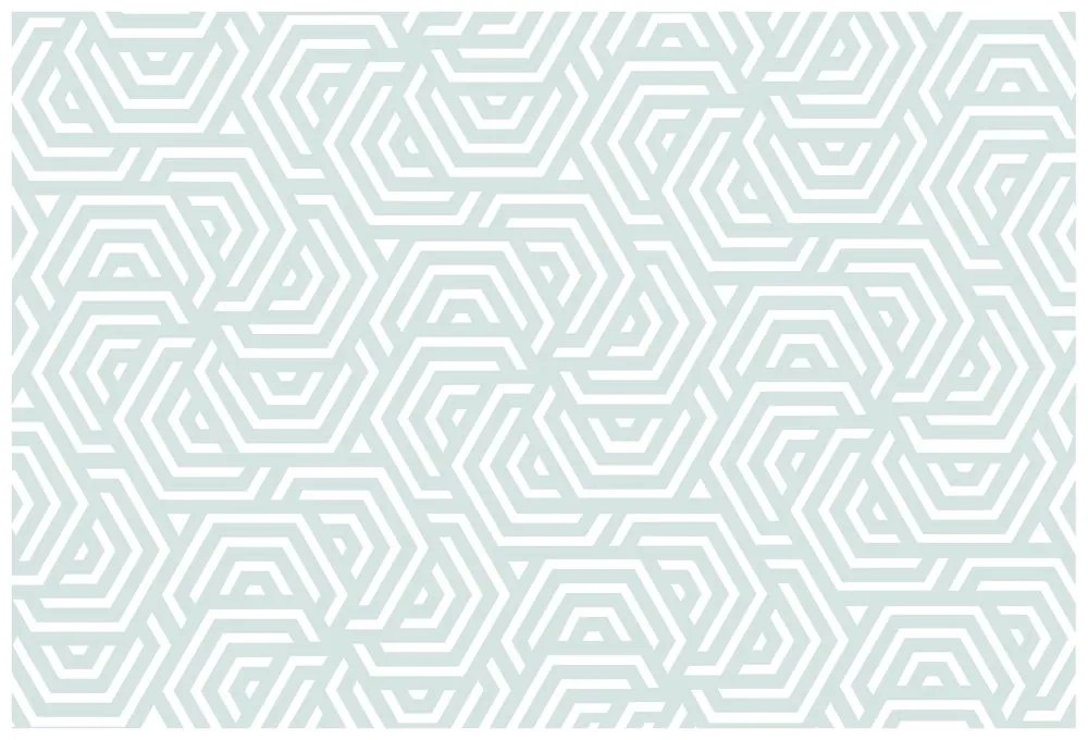 Samolepiaca tapeta trendový šedo-modrý vzor