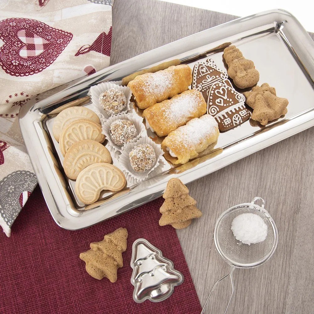 Tácka z nehrdzavejúcej ocele 17x38,5 cm Long – Orion