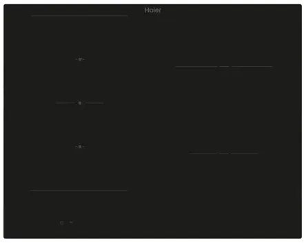Vstavaná indukčná varná doska Haier čierna 33803416