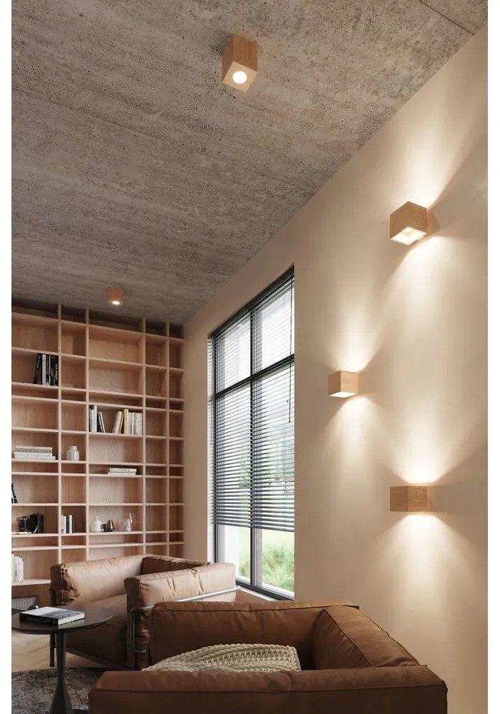 Drevené nástenné svietidlo Sollux Geo