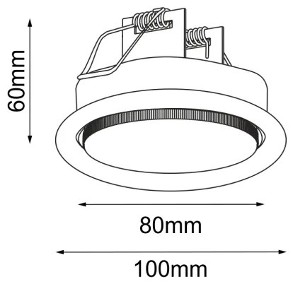Brosline 3029 - Podhľadové svietidlo DROP 1xGX53/9W/230V biela
