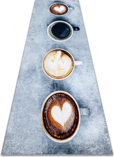 Protišmykový koberec / behúň ANDRE 33300 sivý / hnedý