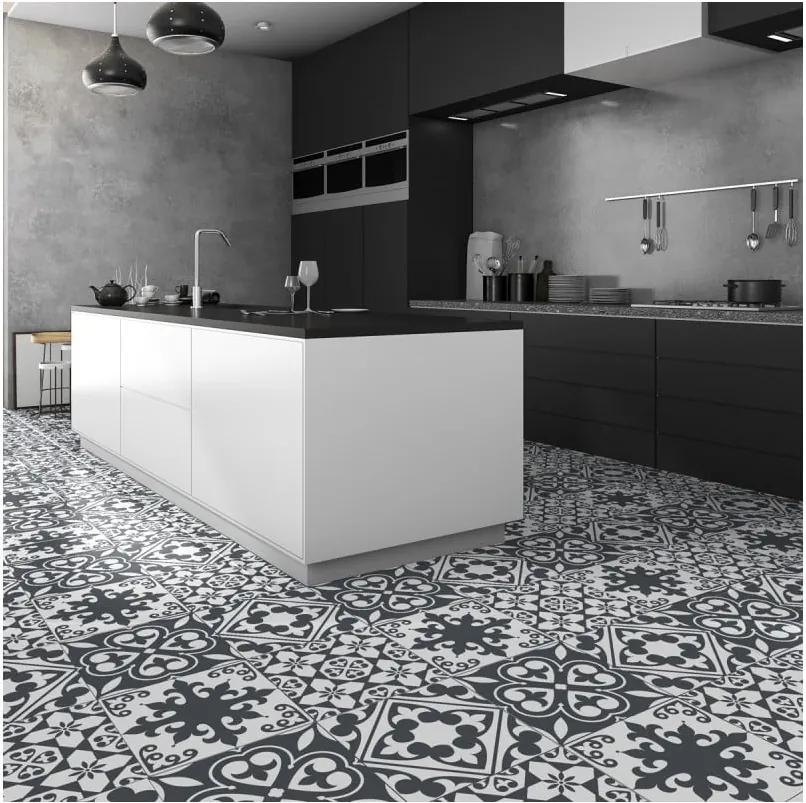 Samolepka na podlahu Ambiance Floor Sticker Tiles Leandro, 45 × 45 cm