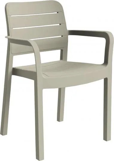 ALLIBERT TISARA Záhradná stolička, 53 x 58 x 83 cm, cappuccino 17199557