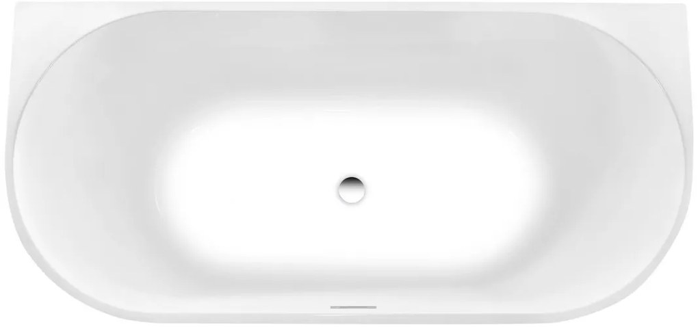 Aqualine Aqualine, TAJO nástenná stojaca vaňa 170x80cm, biela, E1980