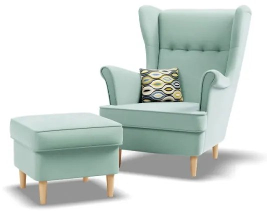 Kreslo VELO svetlomodré