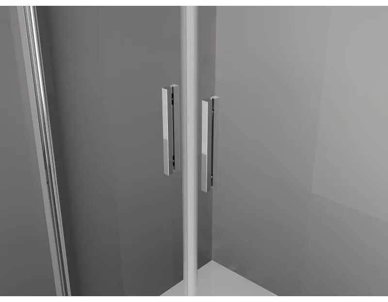 Mexen Exo, sprchovací kút s krídlovými dverami 100 x 75 cm, 6mm číre sklo, chrómový profil, 8182-100-075-01-00