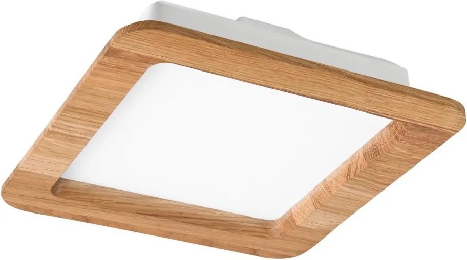 LED Podhľadové svietidlo WOODY SPOT LED/17W/230V 3000K dub 18,5x18,5 cm