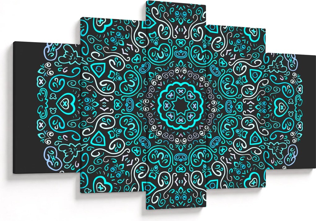 Obraz ornamentálne abstrakcie (150x105 cm)