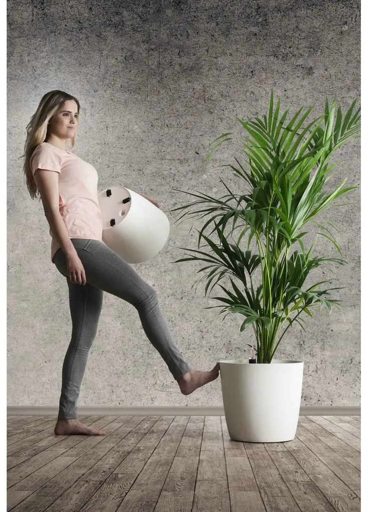 Gardenico Kvetináč Ella Twist 'n' Roll biela, 40 cm, 40 cm