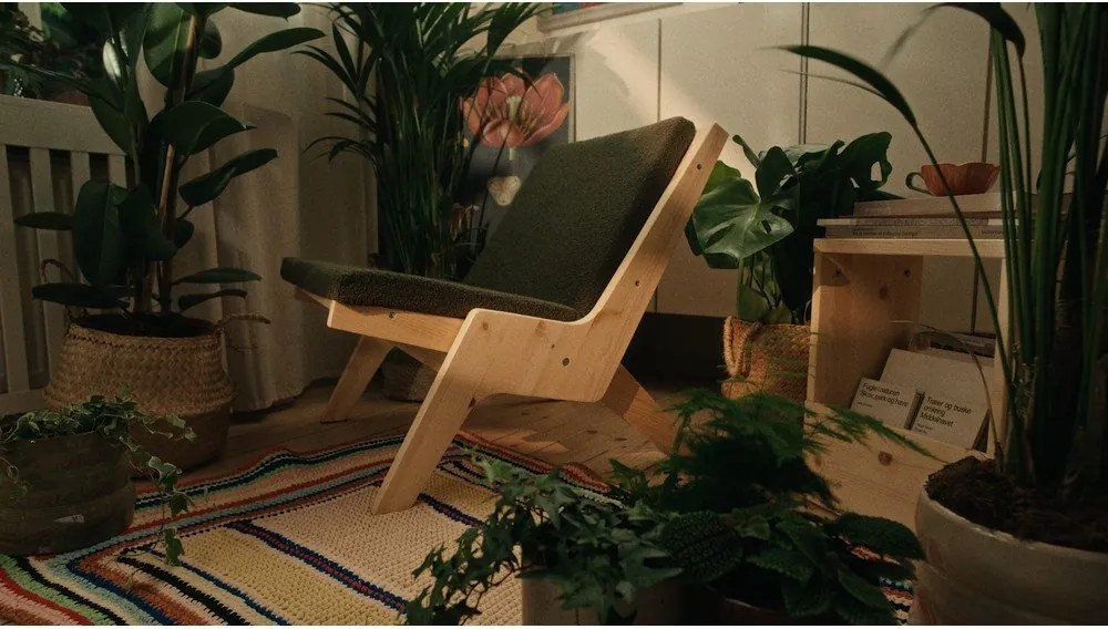 Tmavosivé kreslo Sway – Karup Design