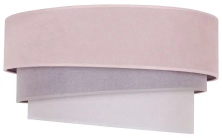 Duolla - Stropné svietidlo TRIO 1xE27/15W/230V pr. 45 cm ružová/šedá/biela