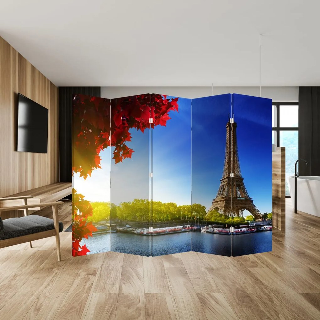 Paraván - Jeseň v Paríži (210x170 cm)