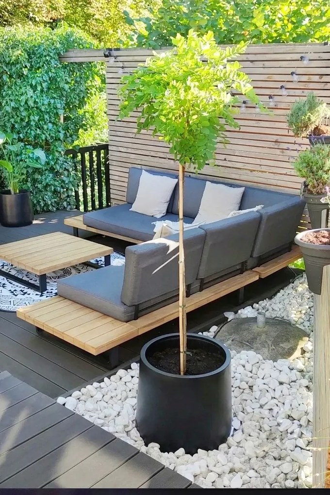 Kvetináč VEKRA, sklolaminát, výška 50 cm, čierna