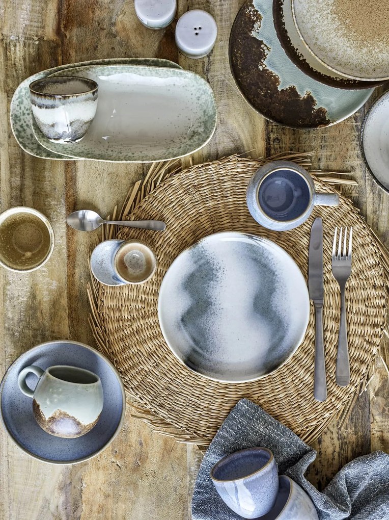 Bloomingville Kameninový tanier Paula Grey 20 cm