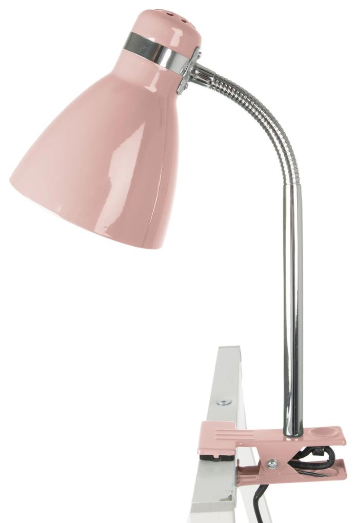 LEITMOTIV Lampa s klipom ružová ∅ 11,5 × 34 cm