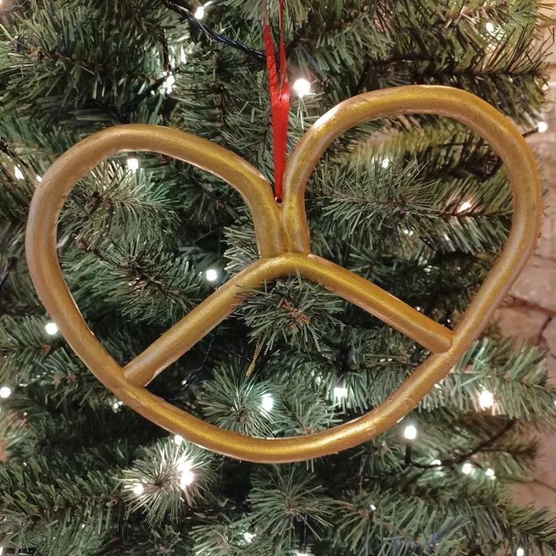 DECOLED Preclík, 25,3 x 18,7 cm, zlatý