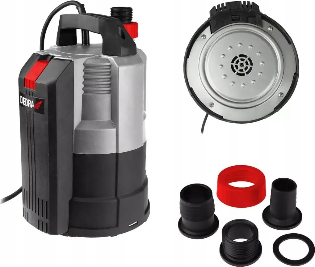 Ponorná pumpa s plochým nasávaním 350 W na špinavú čistú vodu Dedra