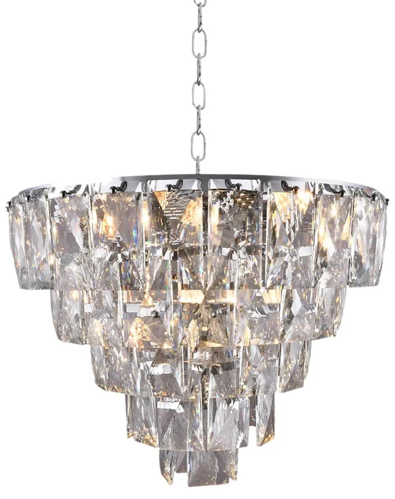 Luster Chelsea, 1x krištáľové tienidlo, (fi 50cm), ch