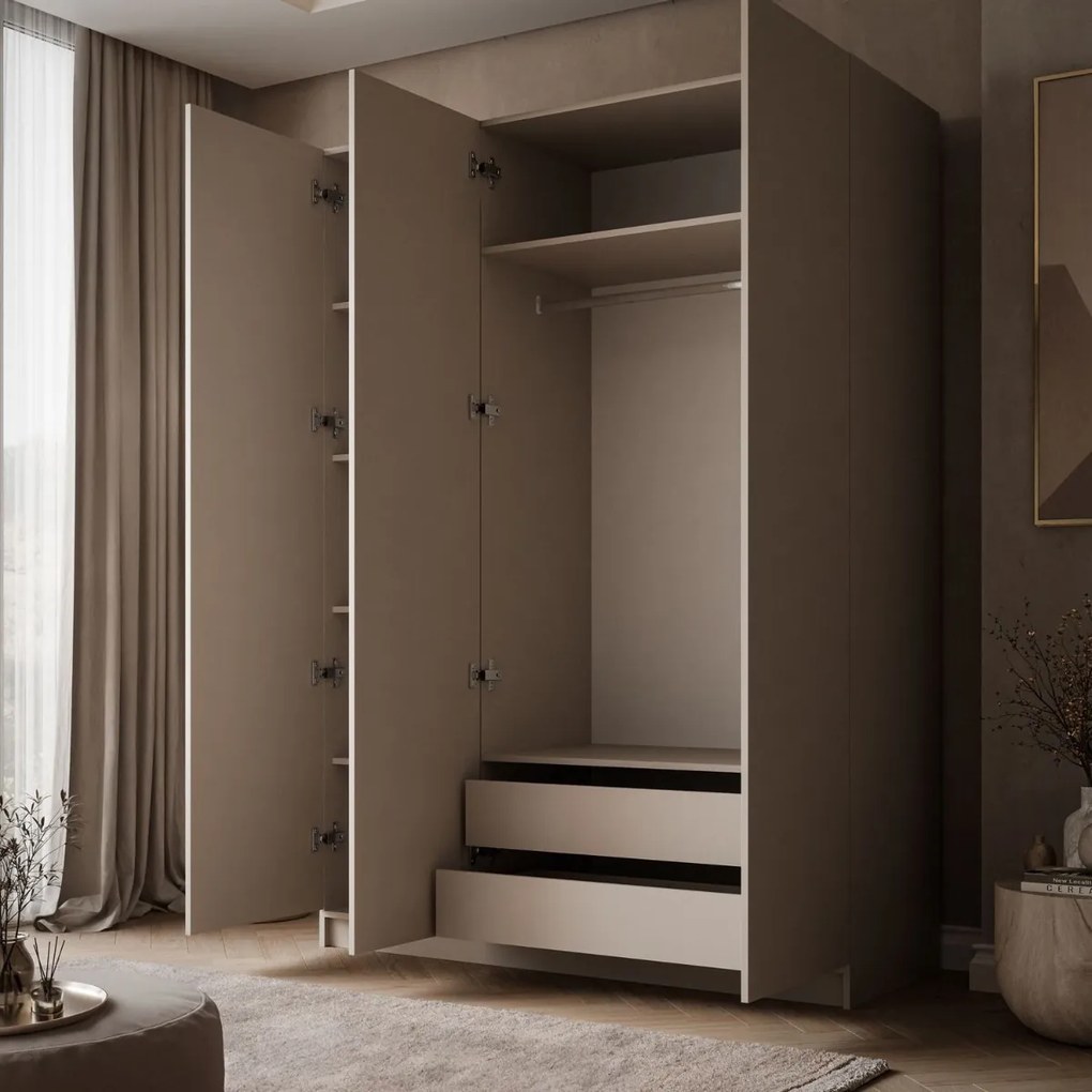 ŠATNÍKOVÁ SKRIŇA BLANCA 3D KAŠMÍR 150 cm