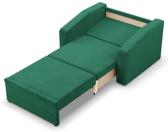 Kreslo ORBIT Kronos rozkladacie, fľaškovo zelené