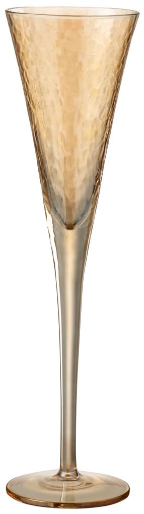 Jantárový pohár na šampanské Oil champagne - Ø 7*28 cm