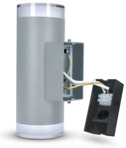 Brilagi - Vonkajšie nástenné svietidlo MATERA 2xGU10/30W/230V šedá IP54