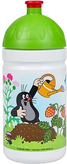 R&B Zdravá fľaša Krtko a jahody zelená Polypropylen 500 ml