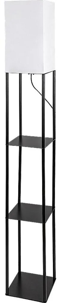 Brilagi - Stojacia lampa s policami GRADUS 1xE27/40W/230V 150 cm čierna/biela