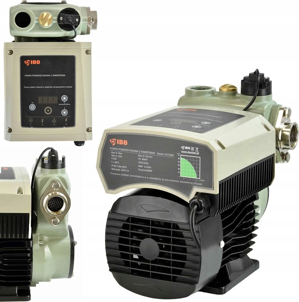 Ibo Čerpadlo Na Zvýšenie Tlaku Autoibo Hydroforová Súprava 800W Tichá